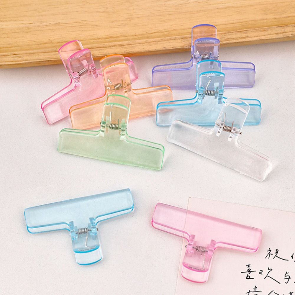 Binder Clip Assorted - Ins transparente Binder-Clips, Kawaii-Büroklammern, Aktenordner, Dokumente,