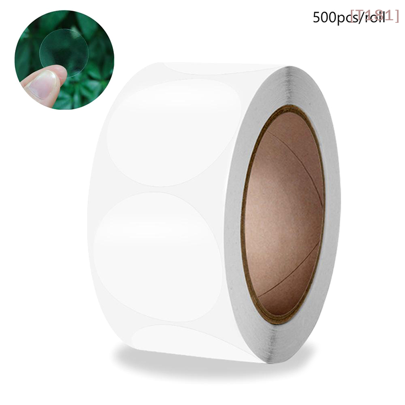 Sticker Label Roll - 500 Stück/Rolle Runde Transparente Aufkleber, Versiegelnde