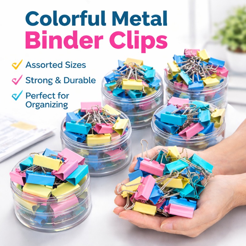 40 Stück/Set Lange Bunte Metal – Binder Clip Assorted Bewertung und Preis